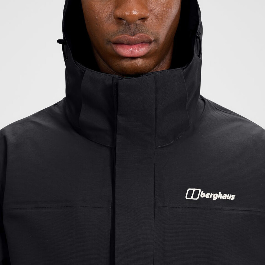 männer bergsteiger 2.0 interaktive jacke - schwarz berghaus
