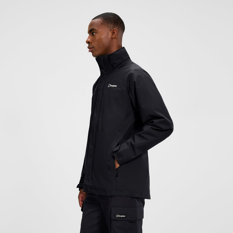 männer bergsteiger 2.0 interaktive jacke - schwarz berghaus
