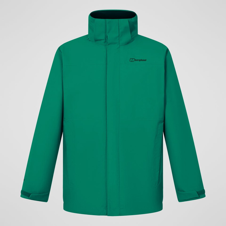 männer bergsteiger 2.0 interaktive jacke - grün berghaus