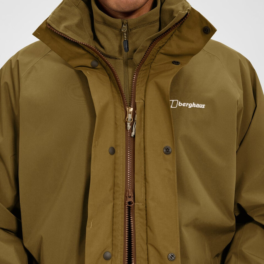 männer gesims 2.0 interaktive jacke - braun berghaus