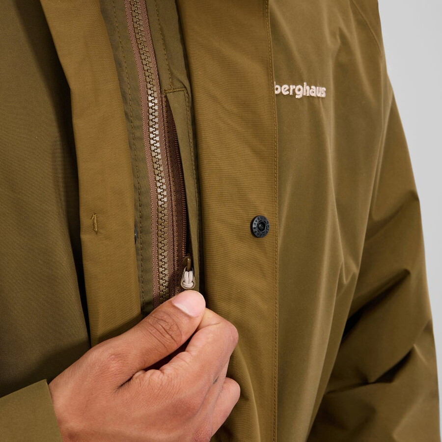 männer gesims 2.0 interaktive jacke - braun berghaus