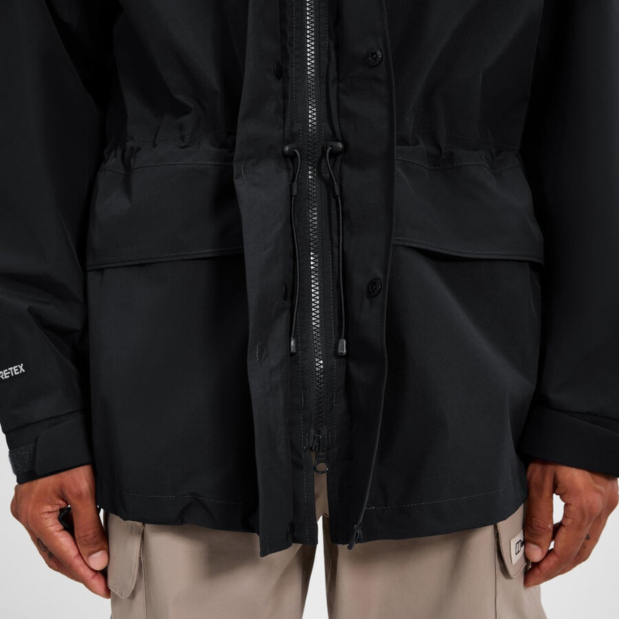 männer gesims 2.0 interaktive jacke - schwarz berghaus