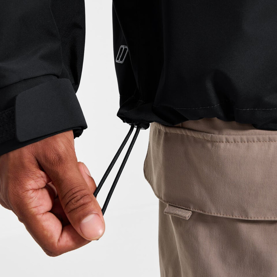 männer gesims 2.0 interaktive jacke - schwarz berghaus