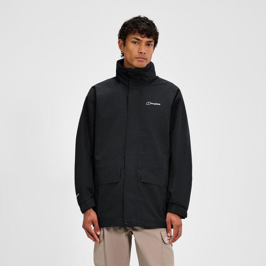 männer gesims 2.0 interaktive jacke - schwarz berghaus