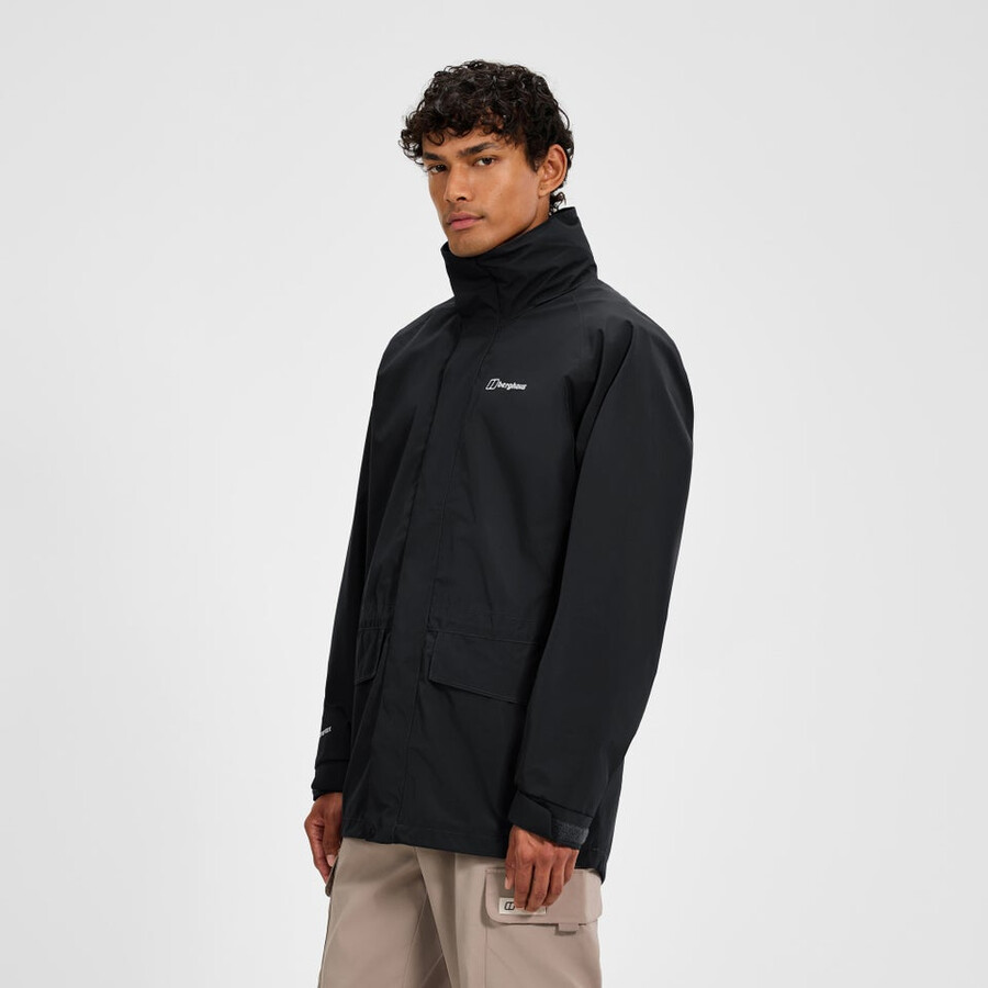 männer gesims 2.0 interaktive jacke - schwarz berghaus