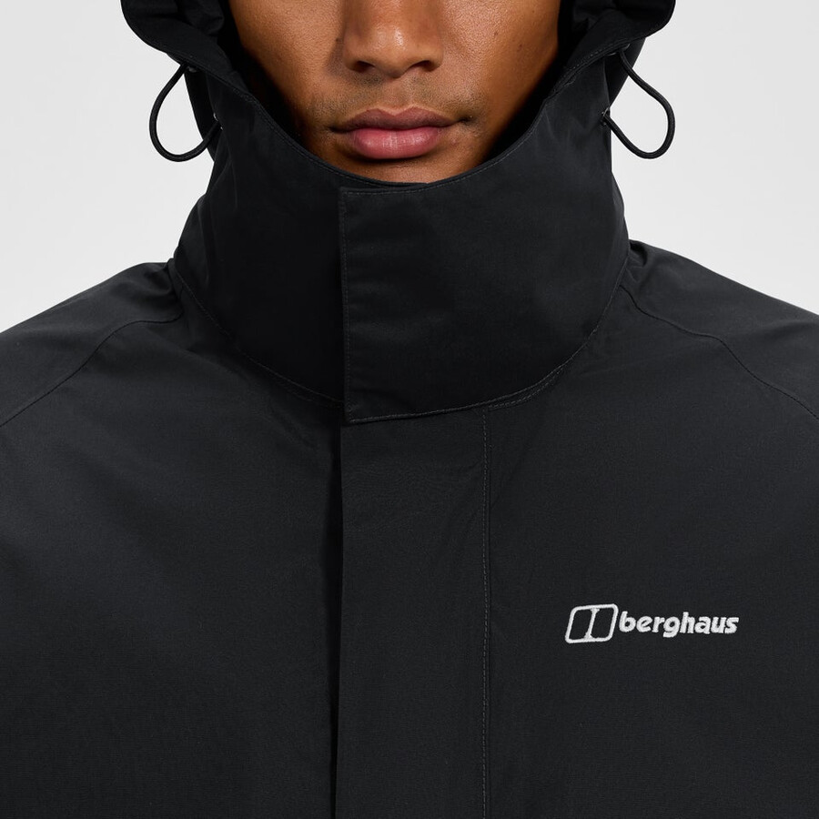 männer gesims 2.0 interaktive jacke - schwarz berghaus