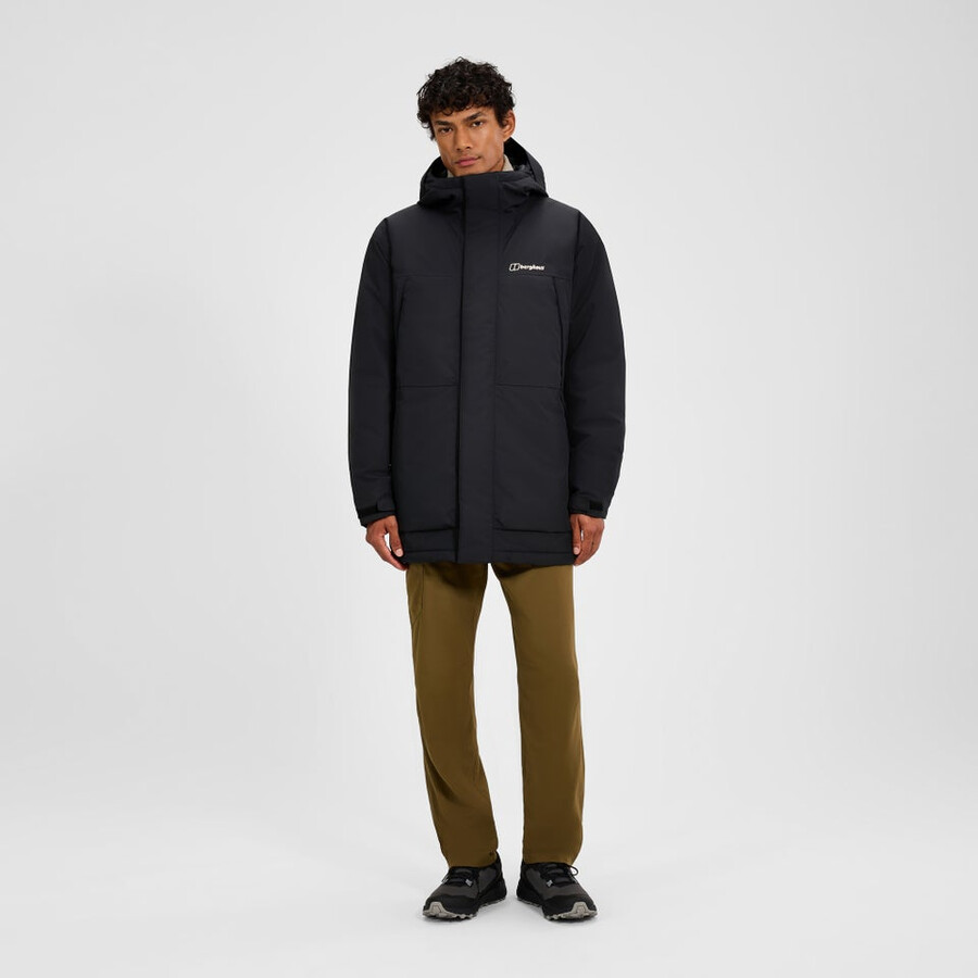 männer wansbeck insulated parka - black die berghaus