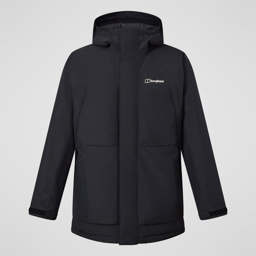 männer wansbeck insulated parka - black die berghaus