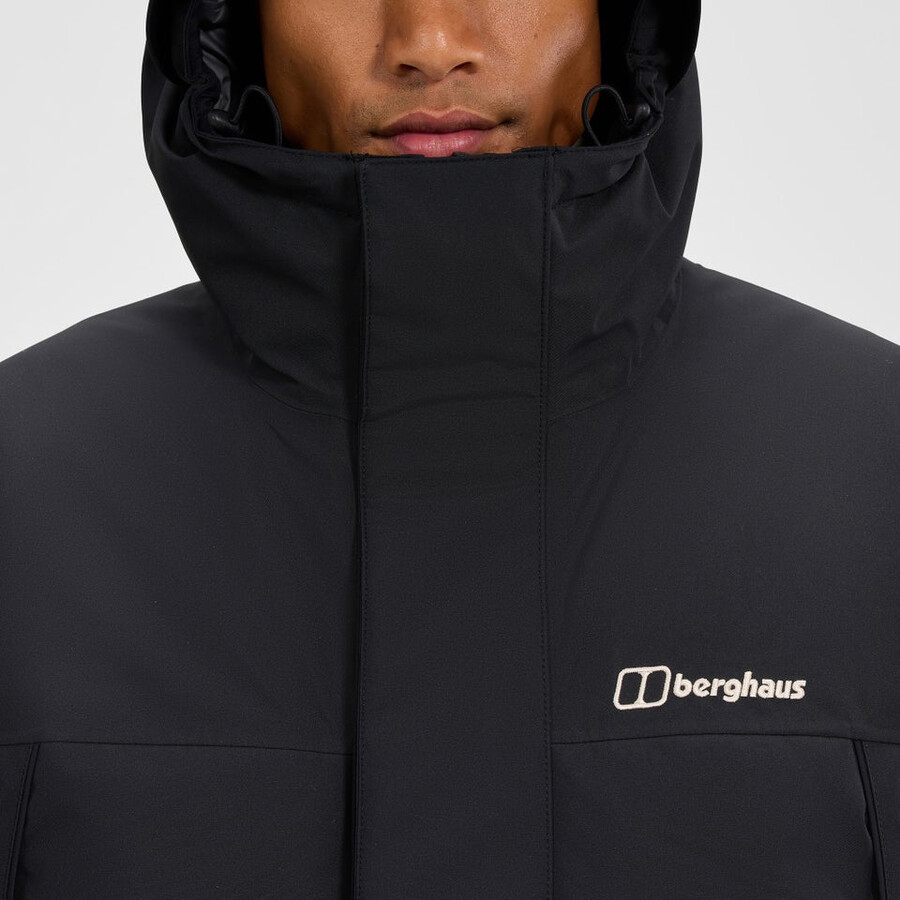 männer wansbeck insulated parka - black die berghaus