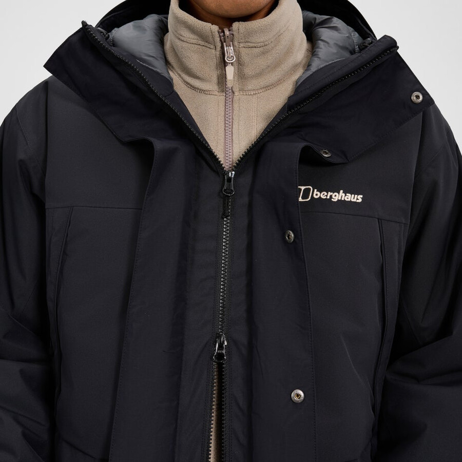 männer wansbeck insulated parka - black die berghaus