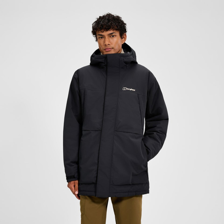 männer wansbeck insulated parka - black die berghaus