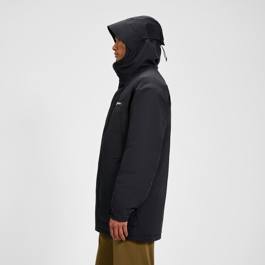 männer wansbeck insulated parka - black die berghaus