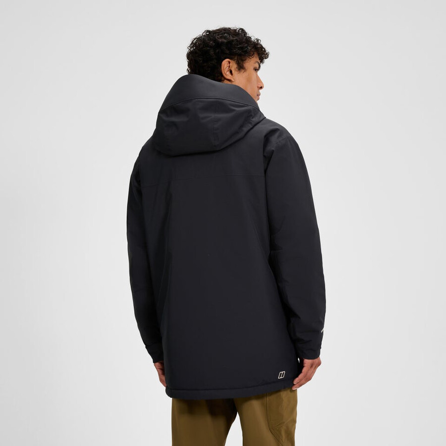 männer wansbeck insulated parka - black die berghaus