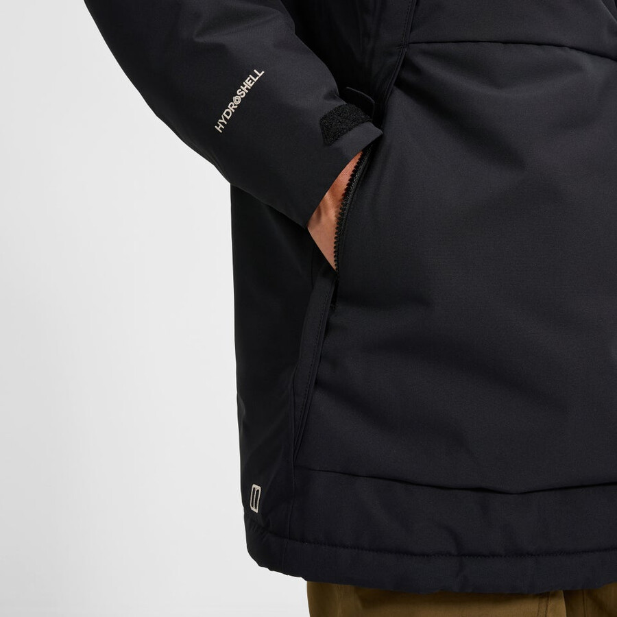 männer wansbeck insulated parka - black die berghaus