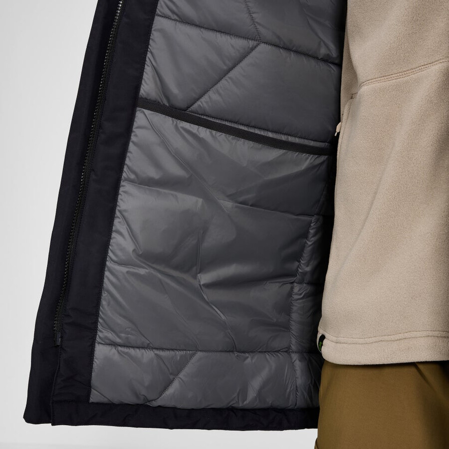 männer wansbeck insulated parka - black die berghaus