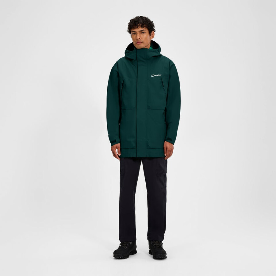 männer wansbeck insulated parka - grün berghaus