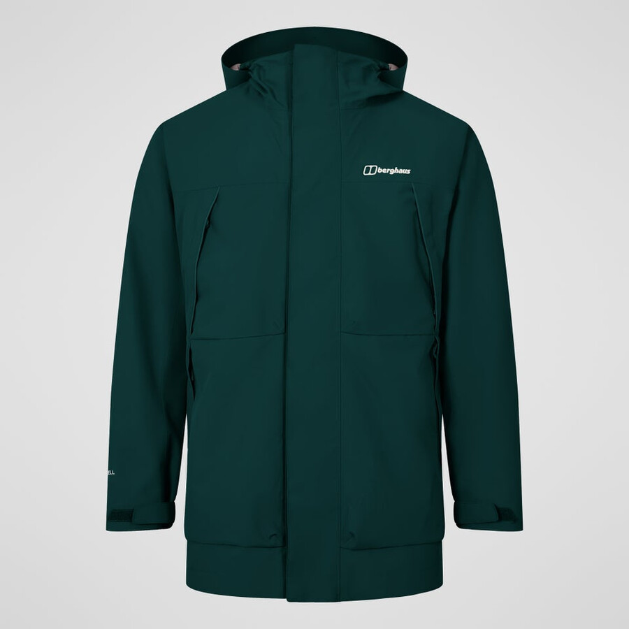 männer wansbeck insulated parka - grün berghaus