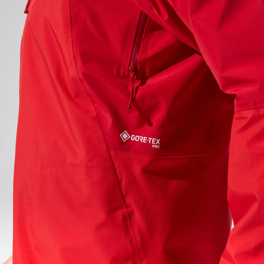 men s mtn guide alpine pro gore-tex jacke - rot berghaus