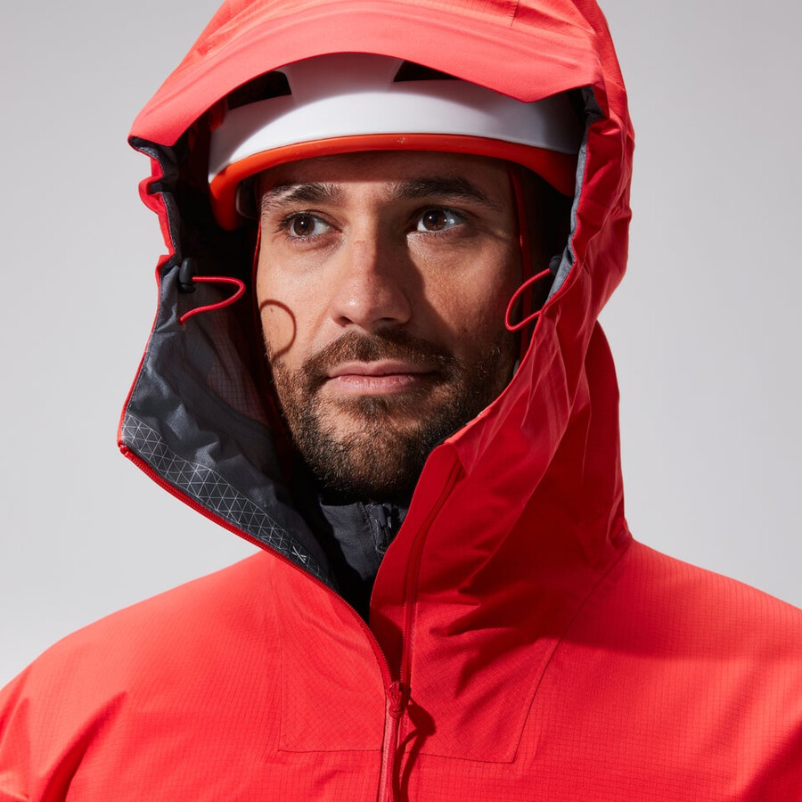 men s mtn guide alpine pro gore-tex jacke - rot berghaus