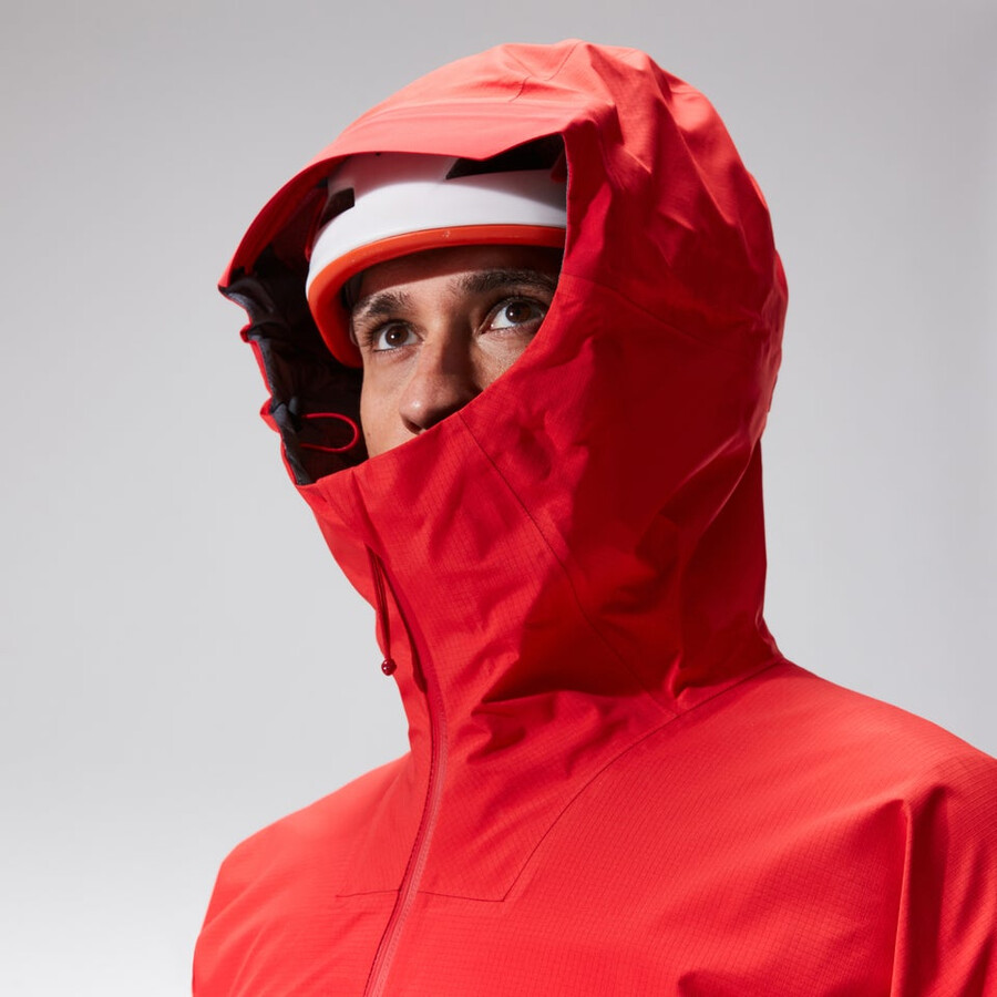 men s mtn guide alpine pro gore-tex jacke - rot berghaus