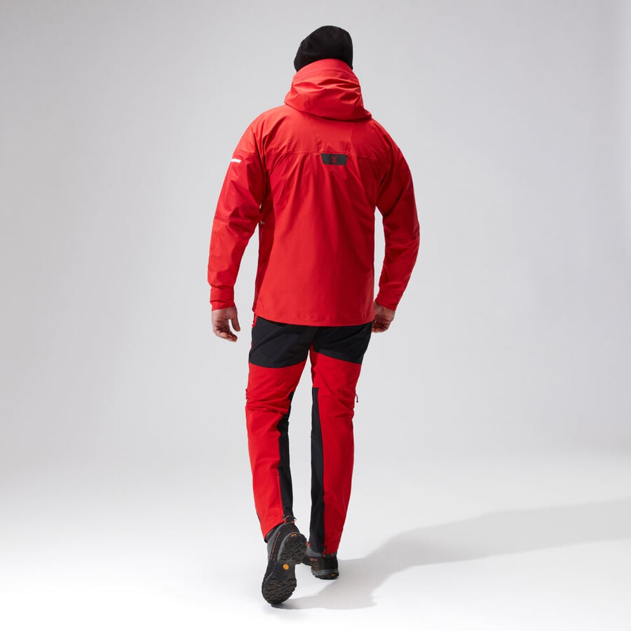 men s mtn guide alpine pro gore-tex jacke - rot berghaus