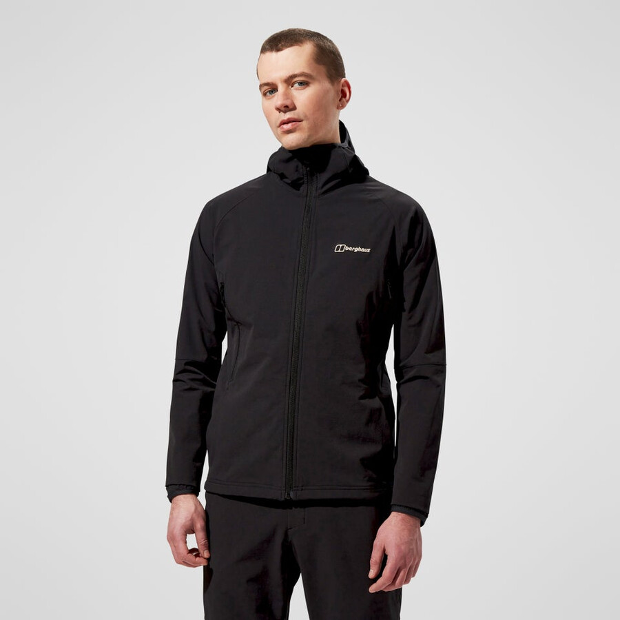 männer skelbo jacke - schwarz berghaus