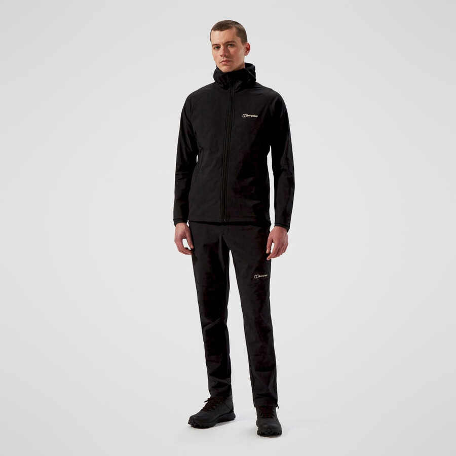 männer skelbo jacke - schwarz berghaus