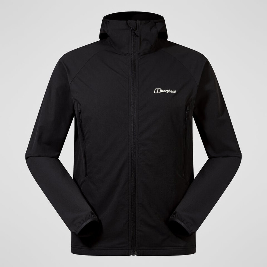 männer skelbo jacke - schwarz berghaus