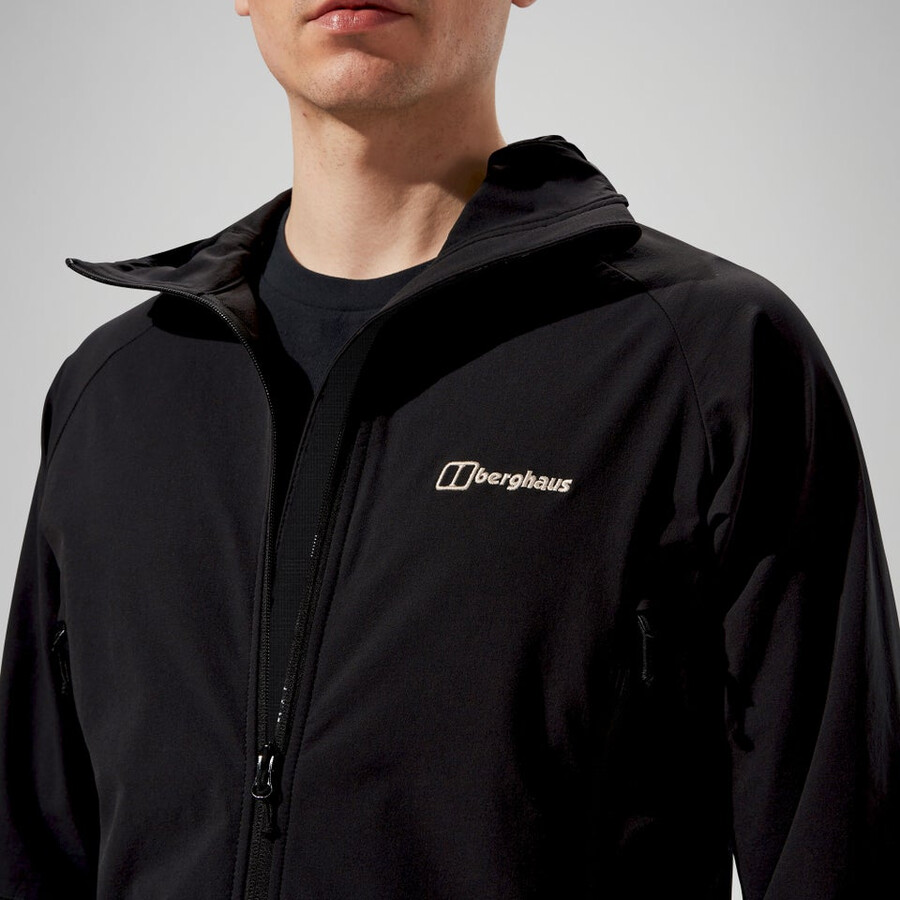 männer skelbo jacke - schwarz berghaus