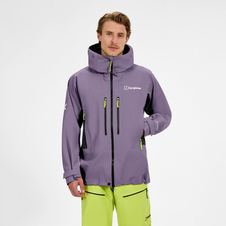 men s extrem vanguard gore-tex-jacke - lila berghaus