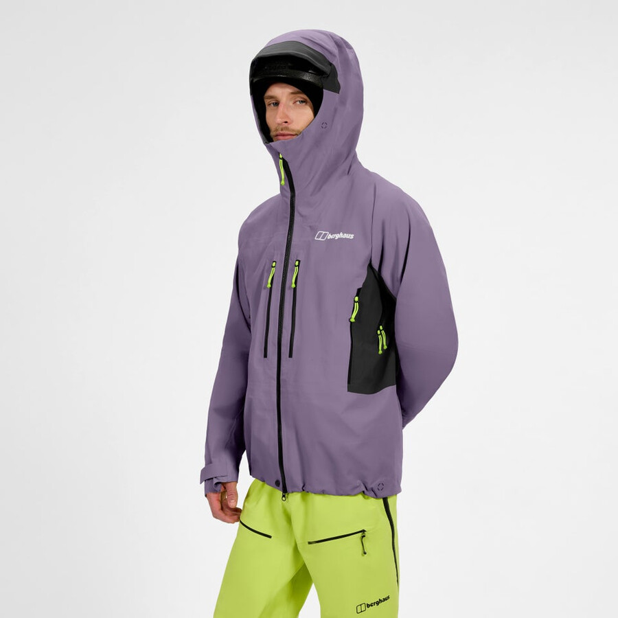 men s extrem vanguard gore-tex-jacke - lila berghaus