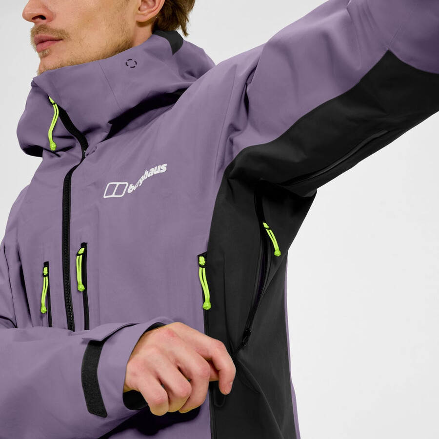 men s extrem vanguard gore-tex-jacke - lila berghaus