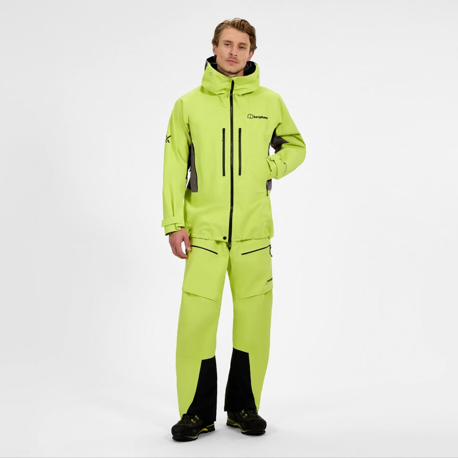 men s extrem vanguard gore-tex jacke - gelblila berghaus