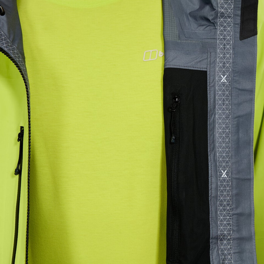 men s extrem vanguard gore-tex jacke - gelblila berghaus