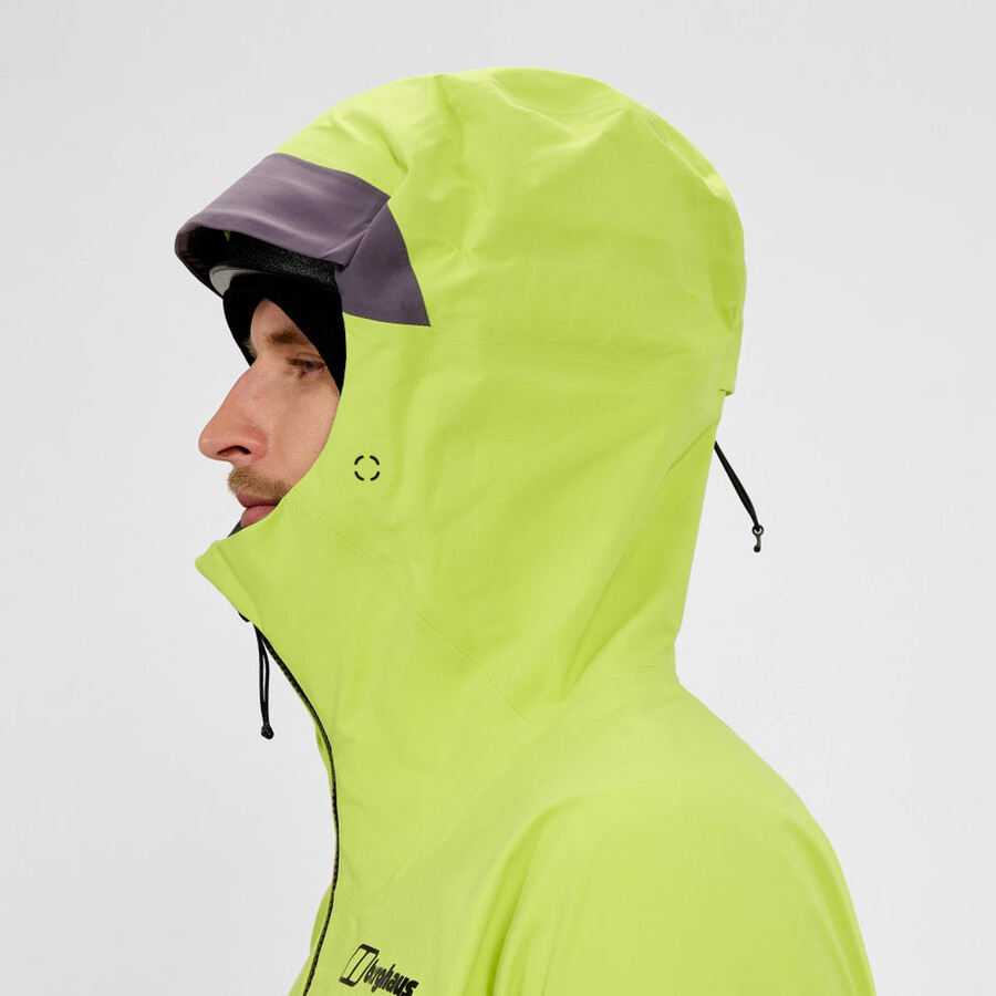 men s extrem vanguard gore-tex jacke - gelblila berghaus