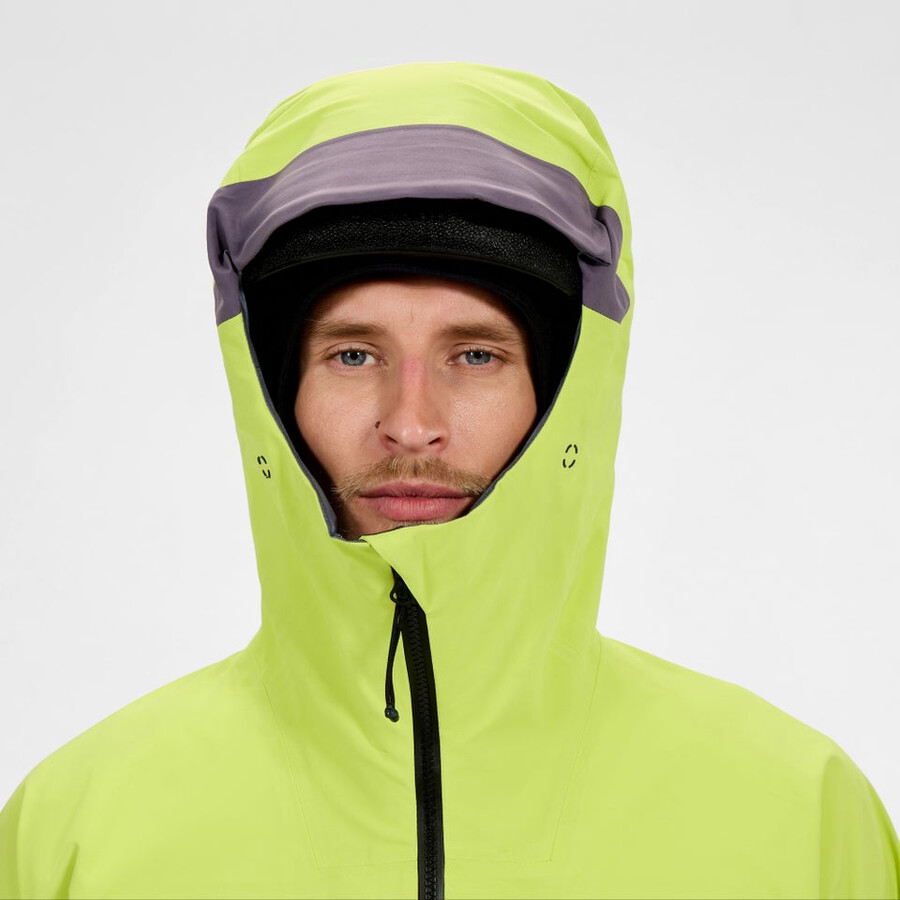 men s extrem vanguard gore-tex jacke - gelblila berghaus