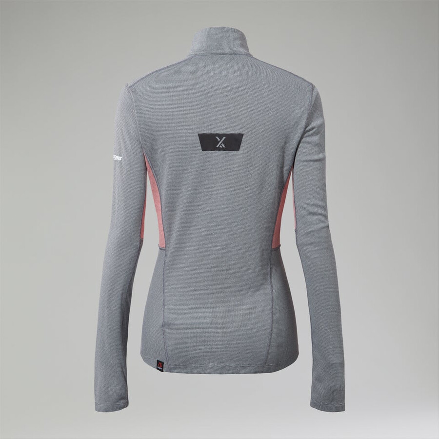 women s mtn guide long sleeve half zip graurot berghaus