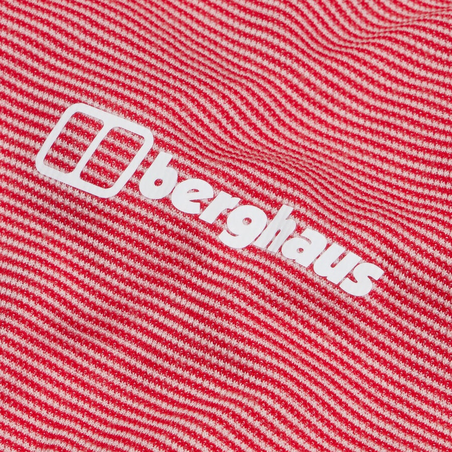 women s mtn guide long sleeve half zip - red berghaus