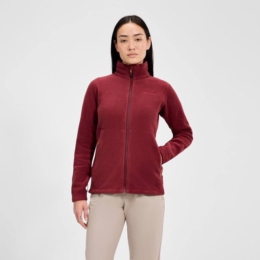 women s prism interactive polartec fleece jacke - rot berghaus