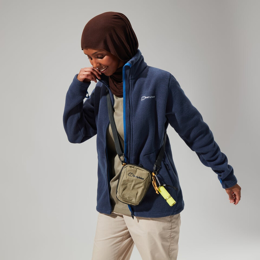 damen prism polartec interactive jacke - dark blue berghaus