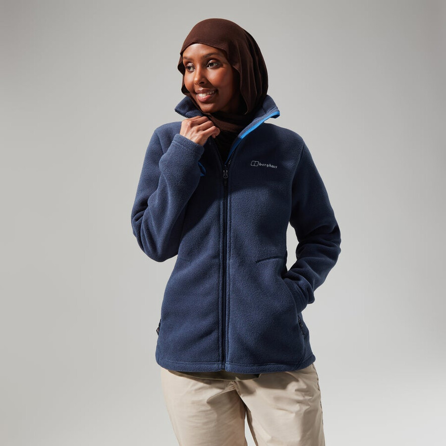 damen prism polartec interactive jacke - dark blue berghaus