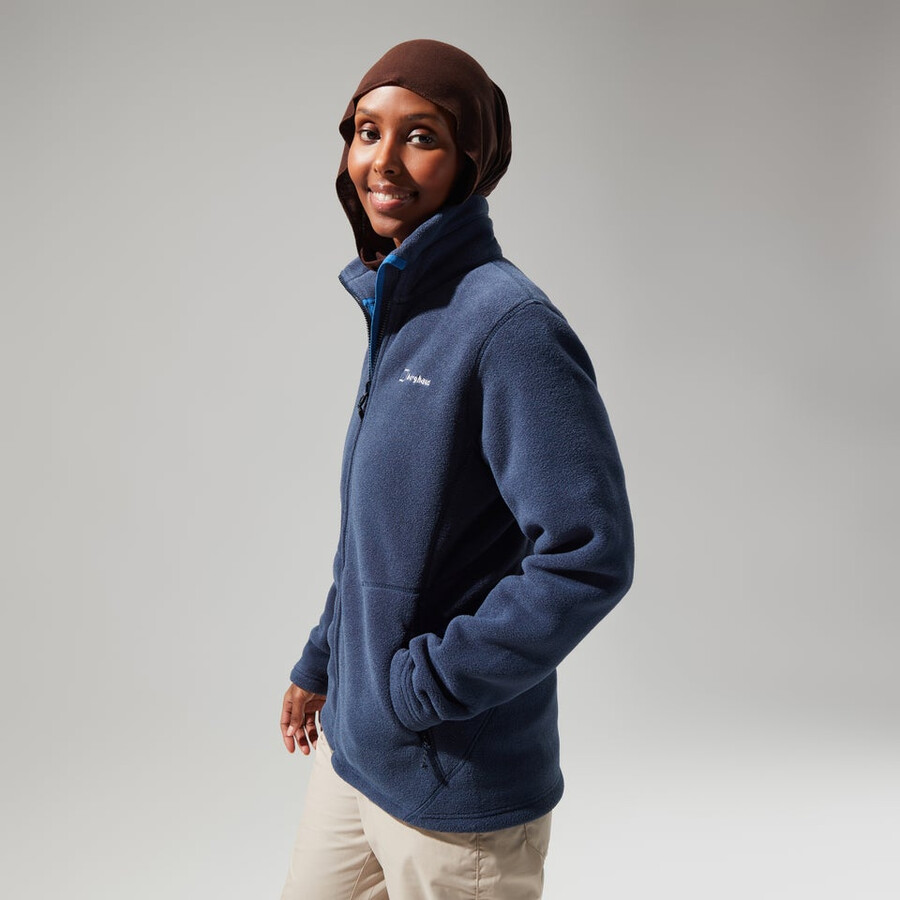 damen prism polartec interactive jacke - dark blue berghaus