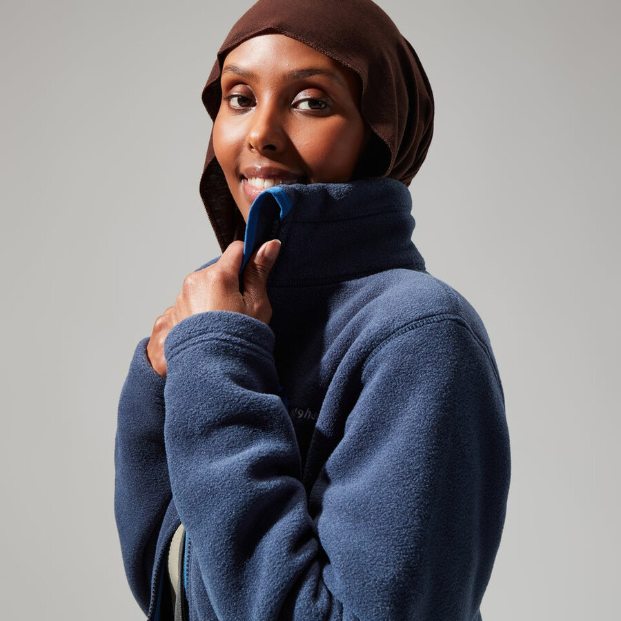 damen prism polartec interactive jacke - dark blue berghaus