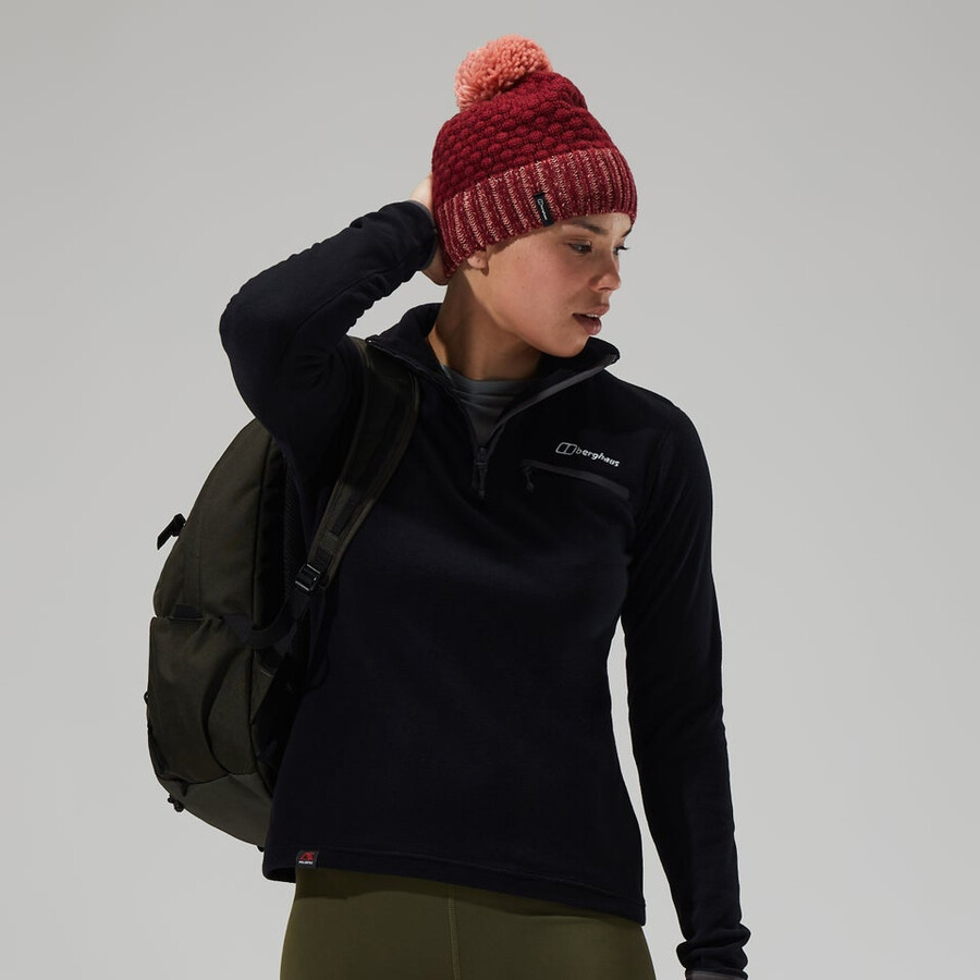 damen prism 2.0 micro half zip - blackblack die berghaus