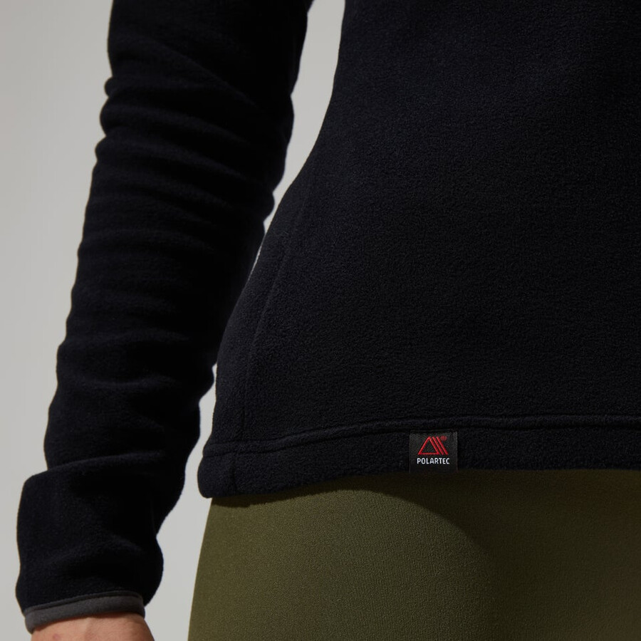 damen prism 2.0 micro half zip - blackblack die berghaus