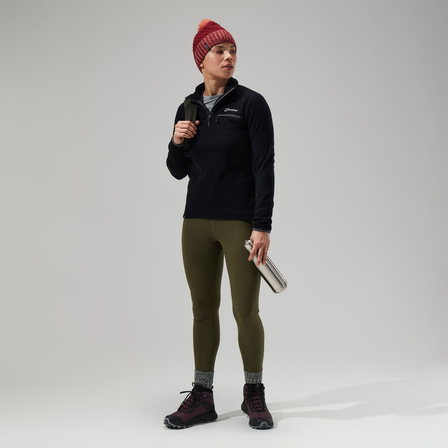damen prism 2.0 micro half zip - blackblack die berghaus