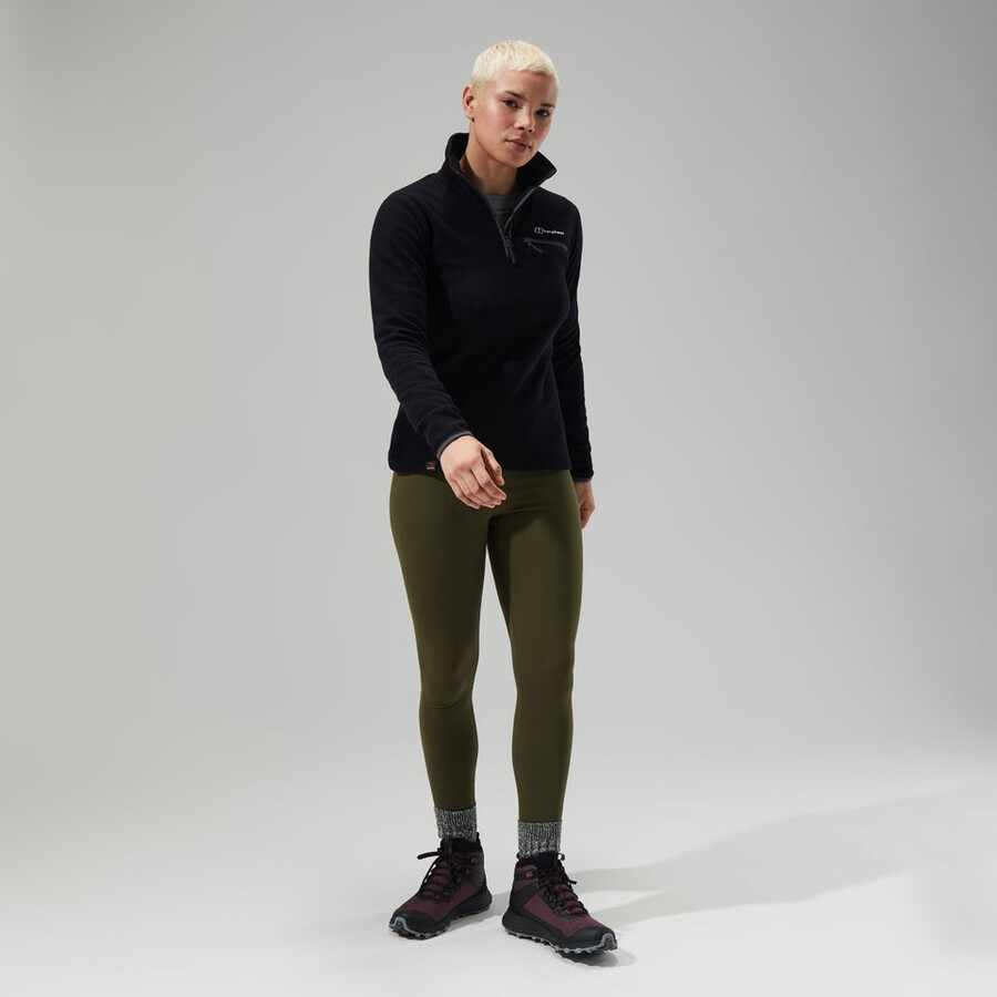 damen prism 2.0 micro half zip - blackblack die berghaus