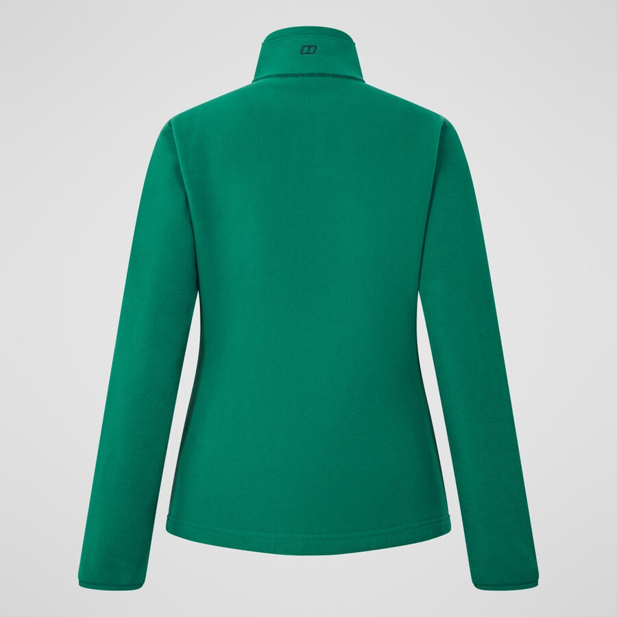 damen prism 2.0 micro polartec half zip fleece - grün berghaus