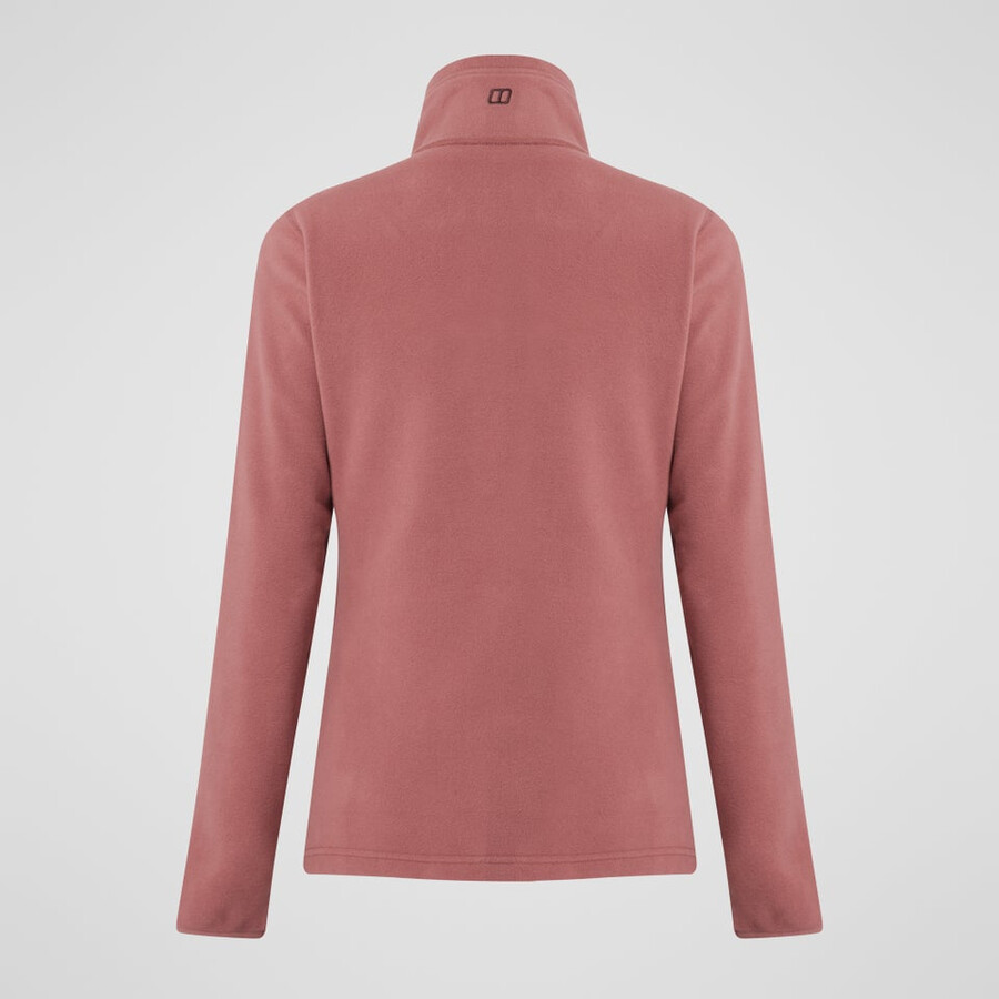 damen prism 2.0 micro polartec half zip fleece - rot berghaus