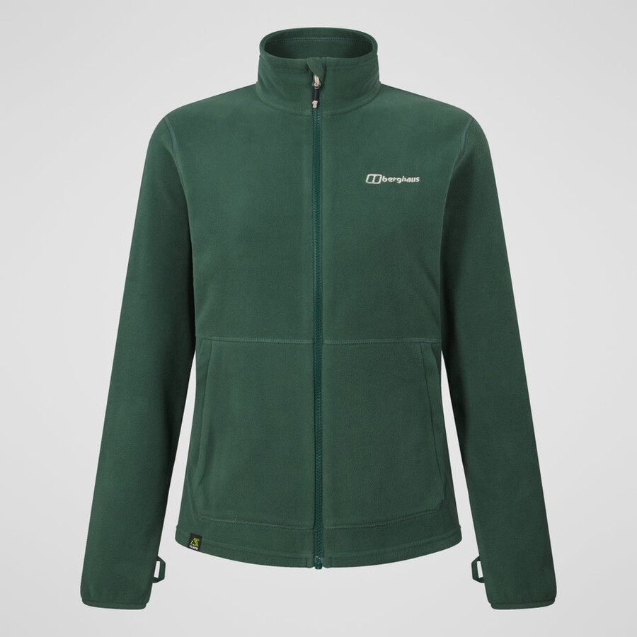 damen prism 2.0 micro full zip polartec-fleece - grün berghaus